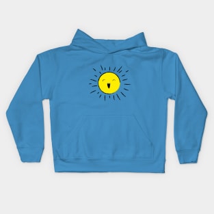 happy laughing cute sun Kids Hoodie